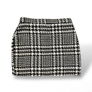 Altar'd State Black and White Houndstooth Mini Skirt